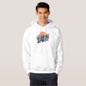 Retro 80s "Ocean Spirit" Sunset Hoodie (Vorne ganz)