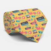 Retro 80s Pop Culture Custom Necktie Krawatte (Gerollt)