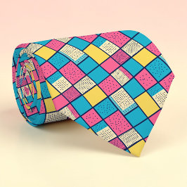 Retro 80s Pop Culture Custom Necktie Krawatte