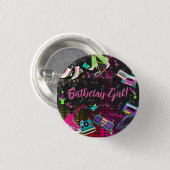 Retro 80's, Retro, jedes Alter Button (Vorne & Hinten)