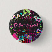 Retro 80's, Retro, jedes Alter Button (Vorderseite)