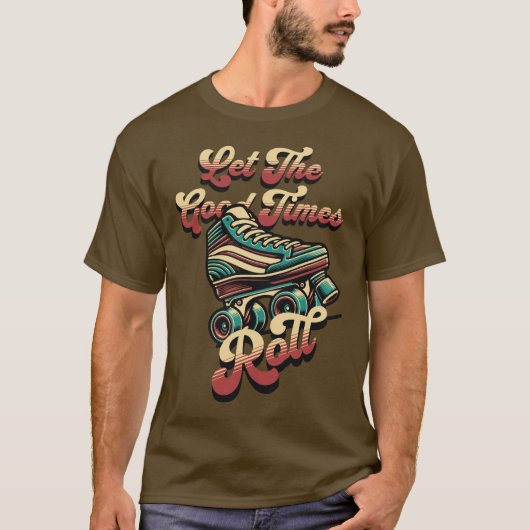 Retro 80s Rollerskate T-Shirt (Vorderseite)