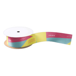 Retro 80's Style Gift Ribbon Satinband