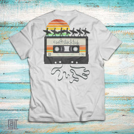 Retro 80s Surf Cassette Tape Vintage Sunset Surfer T-Shirt