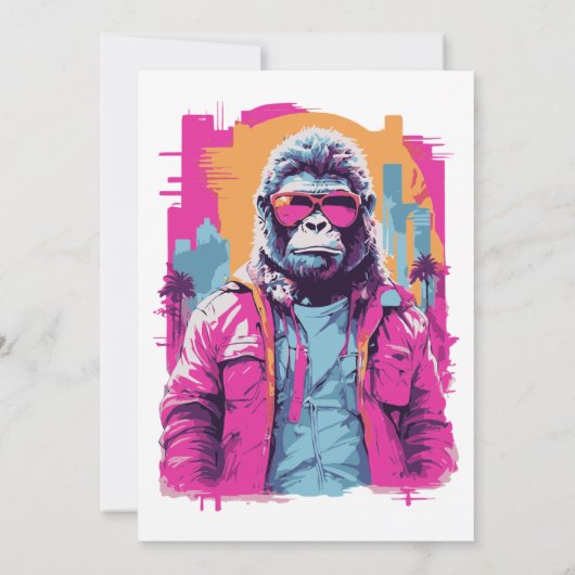 Retro 80's Sweet 16 Birthday Party Einladung (Rückseite)