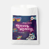 Retro 80's Sweet 16 Birthday Party Geschenktütchen (Vorderseite)