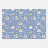 Retro 80's Unicorn Geschenkpapier Set (Vorderseite 3)