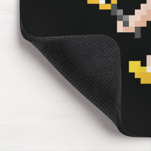 Retro 80s Video Game Pixel Art Badminton Player  Mousepad (Ecke)