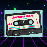 Retro 80ties Music Mix Tape 40th Birthday Party Einladung<br><div class="desc">👉 feiern Sie Ihren 40. Geburtstag 80er Jahre Stil mit dieser super lustigen Retro-Mix-Party Einladung. Das Design hat ein Motiv aus den achtziger Jahren und Streifen. Diese Retro-Musik-Party Einladung wird sicherstellen, dass Set Ihr Party von der Erholung! #zazzlemade - Klicken Sie einfach, um dieses Design zu personalisieren 🔥 Meine Versprechen...</div>