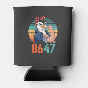 Retro 8647 ist es 2028, aber gegen Trump Pinguin Dosenkühler