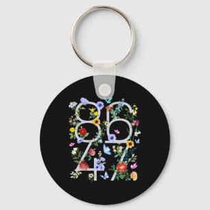 Retro 8647 Subtle Trump 86 47 Floral Boho Style Schlüsselanhänger