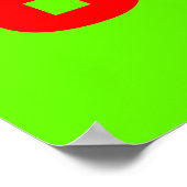 Retro 867 5309 Generic Jenny Number 80's Green Red Poster (Ecke)