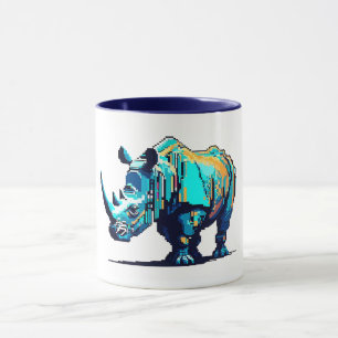 Retro-8-Bit-Arcade-Nashorn-Pixel-Art-Geek Tasse