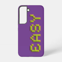 Retro 8-Bit EASY Samsung Hülle - Lila & Pink Game