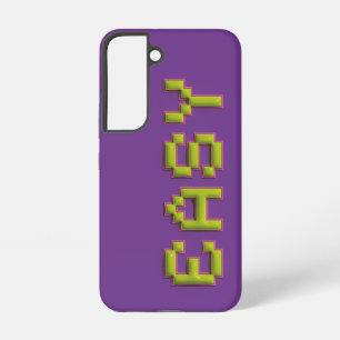Retro 8-Bit EASY Samsung Hülle - Lila & Pink Game Samsung Galaxy Hülle