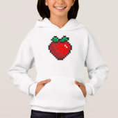 ..Retro 8 Bit Erdbeere  Hoodie (Vorderseite)