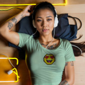 Retro 8-Bit Herzaugen Emoji T-Shirt