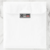 Retro-8-Bit-Pixel-Art-Spielcontroller-Aufkleber Runder Aufkleber (Tasche)
