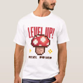 Retro-8-Bit-Spielpilz T-Shirt (Vorderseite)