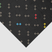 Retro 8 Bit Turnhallen-Gewichts-Muster Seidenpapier (Ausschnitt)