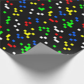 Retro 8 Bit Video Game Graphics Pattern Geschenkpapier (Ecke)