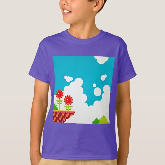 Retro 8-Bit Video Game Inspiriert Kids T - Shirt (Vorderseite)