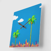 Retro 8-Bit-Videospiel Inspiriert Uhr (Winkel)