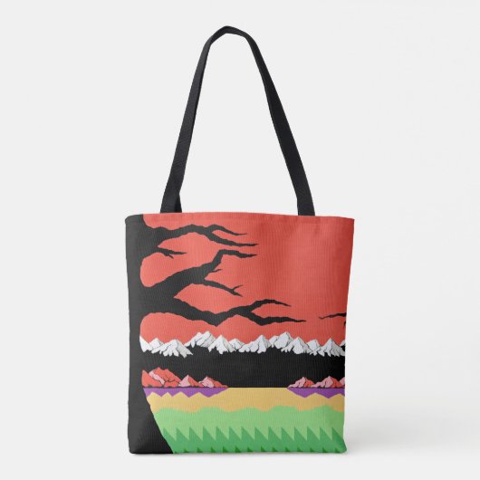 Retro 8-Bitvideospiel-inspirierte Taschen-Tasche Tasche (Rückseite)