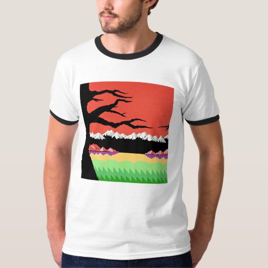 Retro 8-Bitvideospiel-inspirierter erwachsener T - T-Shirt (Vorderseite)