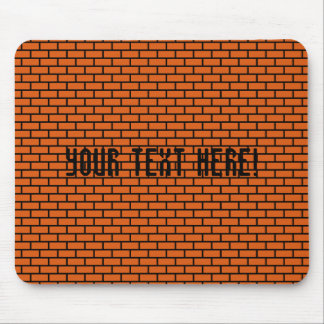 Retro 8-Bitziegelstein, orange Mousepad
