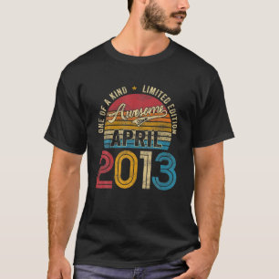 Retro 8 Jahre alt Phantastisch seit April 2013 8. T-Shirt