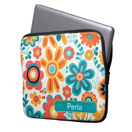 Retro 8 laptopschutzhülle (Vorderseite Links)