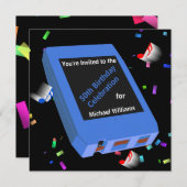 Retro 8-Track 50. Geburtstag Einladung (Vorne/Hinten)