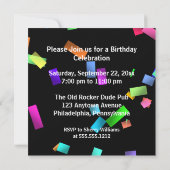 Retro 8-Track 50. Geburtstag Einladung (Rückseite)