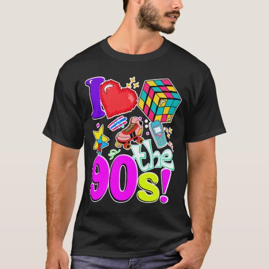 Retro 90 s Vintage T-Shirt (Vorderseite)