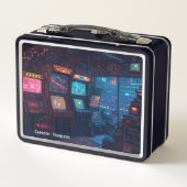 Retro 90er 80er Vintag Arcade Tin Lunch Box (Rückseite)
