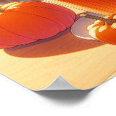 Retro 90er Anime Pumpkin Spice Latte Poster (Ecke)