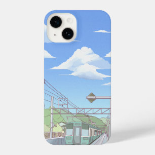 Retro-90er-Ästhetik Anime-Stadtlandschaft - Lo-Fi  iPhone 14 Hülle