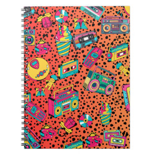 Retro 90er ästhetisches Notebook Notizblock