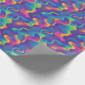 Retro-90er-Fliesenmuster-Party  Geschenkpapier (Ecke)