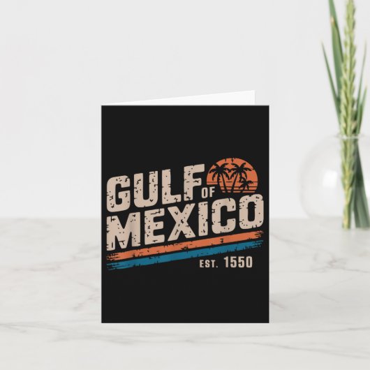 Retro 90er Golf von USA Est 2025 Sonnenuntergang S Karte (Vorderseite)