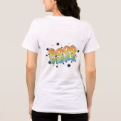 Retro 90er gute Stimmung sprudelnde Graffiti-Typog Tri-Blend Shirt (Rückseite)