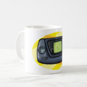 Retro-90er-Handheld-Spielkonsole Gamer Kaffeetasse (Vorderseite Links)