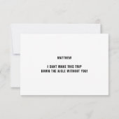 Retro 90er-Jahre farbige Männer in Anzügen Trauzeu (Rückseite)