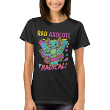 Retro 90er Jahre Stil Axolotl Skateboard Rad Neon