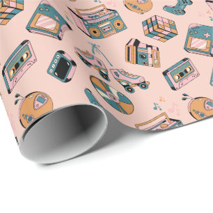 Retro-90er-Jahre-Vibes-Muster Geschenkpapier