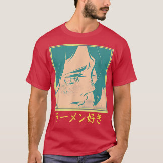 Retro 90er japanische Ästhetik Waifu Anime Graphic T-Shirt