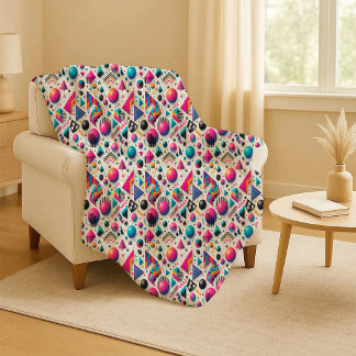 Retro 90er Memphis Geometrischer Neon Fetter Sherp Sherpadecke