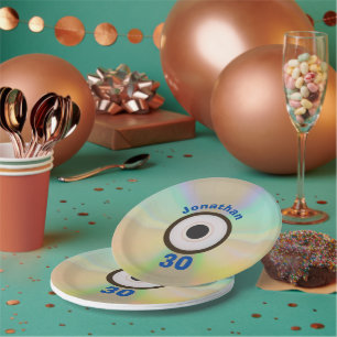 Retro-90er-Musik-Themen-30. Geburtstagsfeier-Attra Pappteller