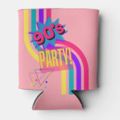 Retro 90er Party Rosa Nostalgischer Geburtstag Dosenkühler (Vorderseite)